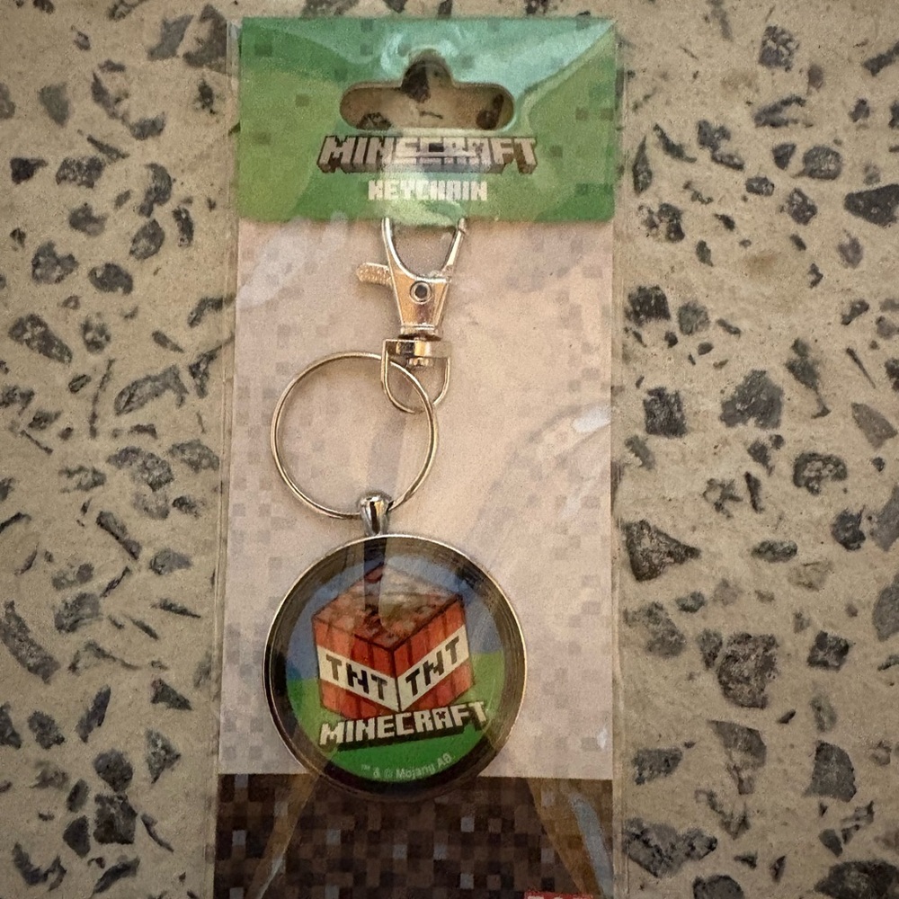 Minecraft TNT Keychain